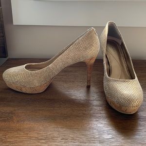Tahari Metallic Heels